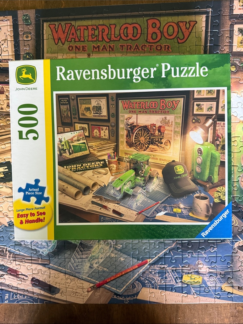 Ravensburger Puzzle – John Deere Work Desk 500 large piece puzzle